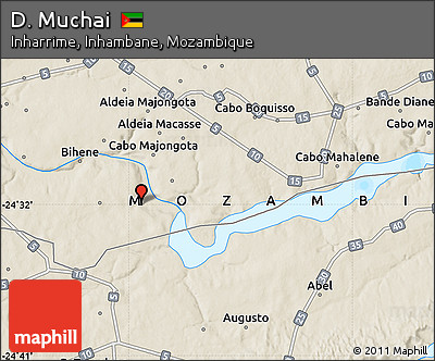 Shaded Relief Map of D. Muchai