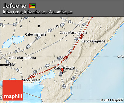 Shaded Relief Map of Jofuene