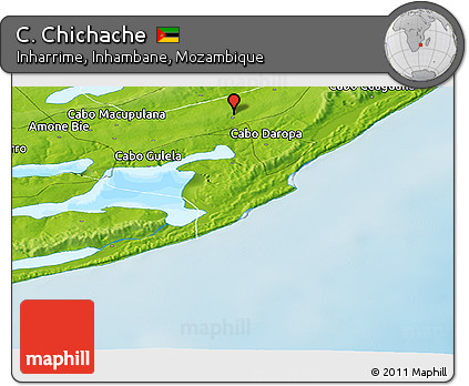 Physical Panoramic Map of C. Chichache