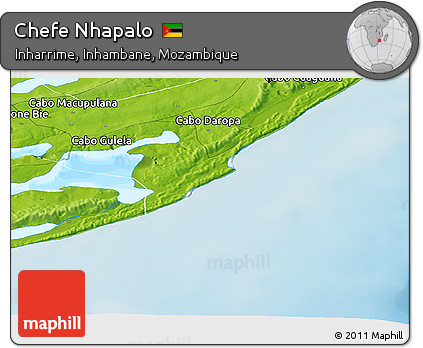 Physical Panoramic Map of Chefe Nhapalo