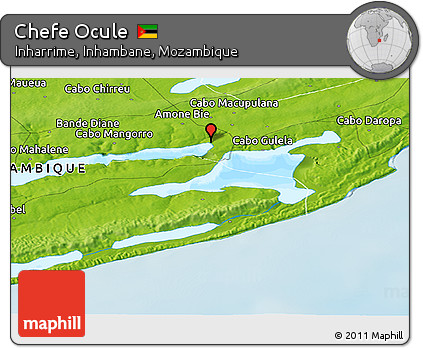 Physical Panoramic Map of Chefe Ocule