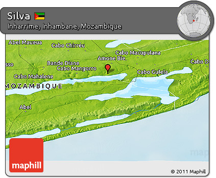 Physical Panoramic Map of Silva