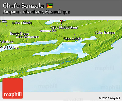 Physical Panoramic Map of Chefe Banzala