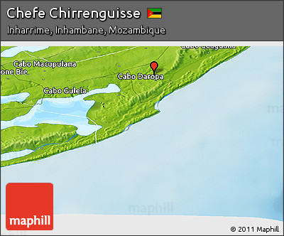 Physical Panoramic Map of Chefe Chirrenguisse