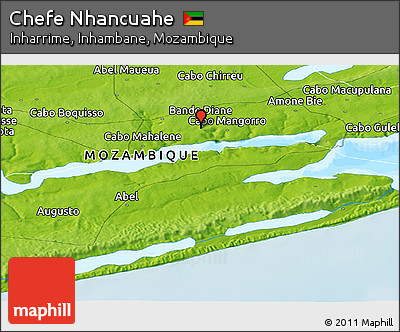 Physical Panoramic Map of Chefe Nhancuahe
