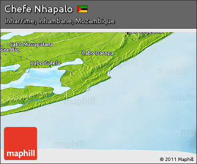 Physical Panoramic Map of Chefe Nhapalo