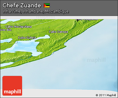 Physical Panoramic Map of Chefe Zuande
