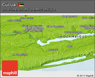 Physical Panoramic Map of Cúcua