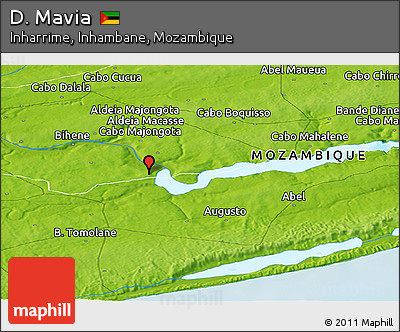 Physical Panoramic Map of D. Mavia
