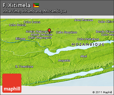 Physical Panoramic Map of F. Xitimela