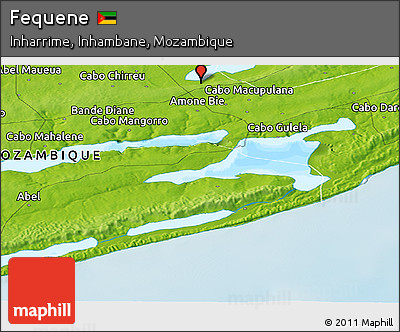 Physical Panoramic Map of Fequene