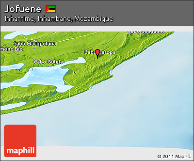 Physical Panoramic Map of Jofuene