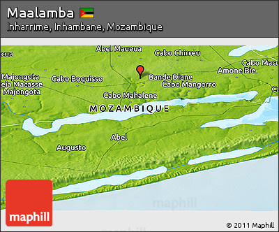 Physical Panoramic Map of Maalamba