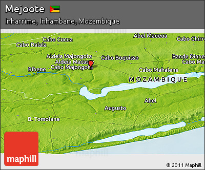 Physical Panoramic Map of Mejoote