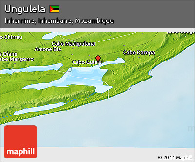 Physical Panoramic Map of Ungulela