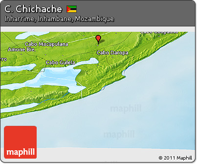 Physical Panoramic Map of C. Chichache