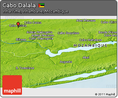 Physical Panoramic Map of Cabo Dalala