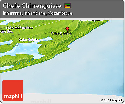 Physical Panoramic Map of Chefe Chirrenguisse