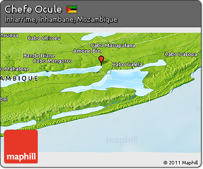 Physical Panoramic Map of Chefe Ocule