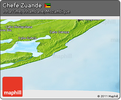Physical Panoramic Map of Chefe Zuande