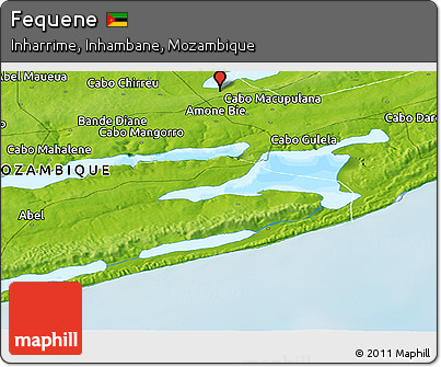 Physical Panoramic Map of Fequene
