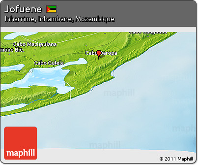 Physical Panoramic Map of Jofuene