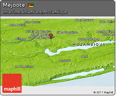 Physical Panoramic Map of Mejoote