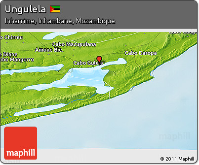Physical Panoramic Map of Ungulela