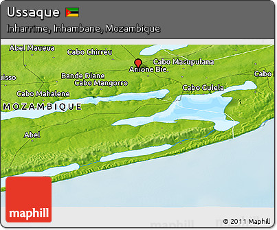 Physical Panoramic Map of Ussaque