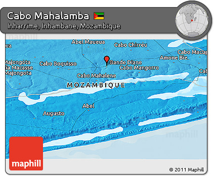 Political Panoramic Map of Cabo Mahalamba