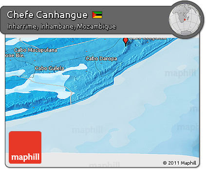 Political Panoramic Map of Chefe Canhangue