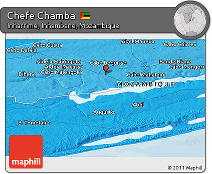 Political Panoramic Map of Chefe Chamba