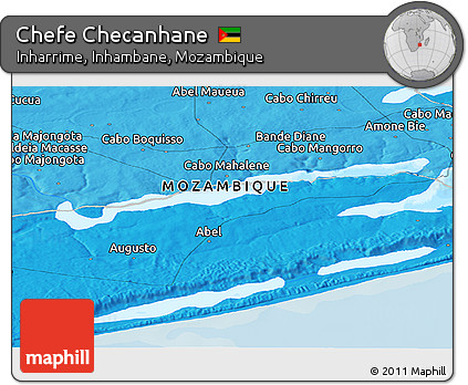 Political Panoramic Map of Chefe Checanhane