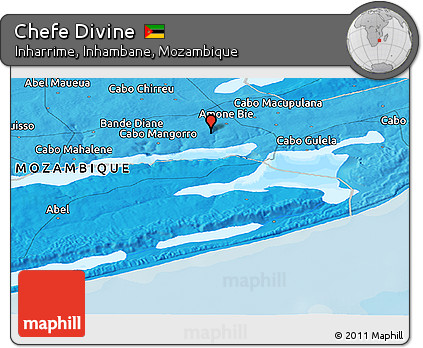 Political Panoramic Map of Chefe Divine