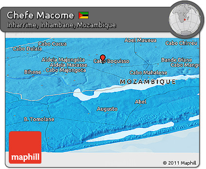Political Panoramic Map of Chefe Macome