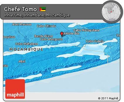 Political Panoramic Map of Chefe Tomo