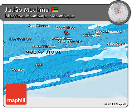 Political Panoramic Map of Julião Muchine