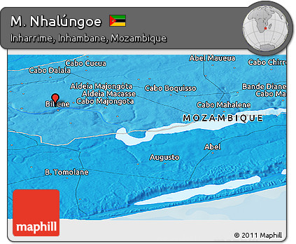 Political Panoramic Map of M. Nhalúngoe