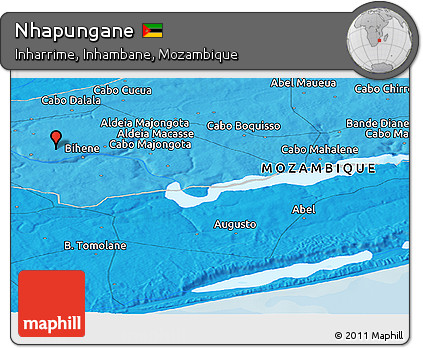 Political Panoramic Map of Nhapungane