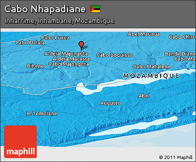 Political Panoramic Map of Cabo Nhapadiane