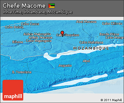 Political Panoramic Map of Chefe Macome