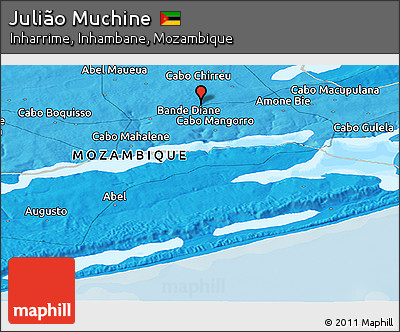 Political Panoramic Map of Julião Muchine