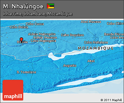 Political Panoramic Map of M. Nhalúngoe