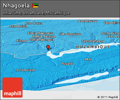 Political Panoramic Map of Nhagoela