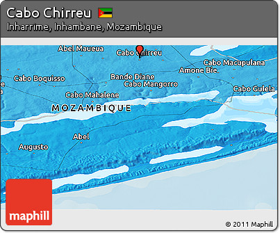 Political Panoramic Map of Cabo Chirreu