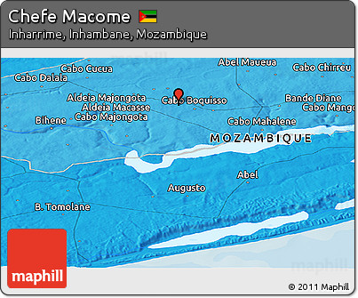 Political Panoramic Map of Chefe Macome