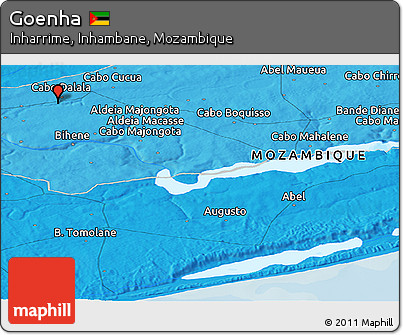 Political Panoramic Map of Goenha