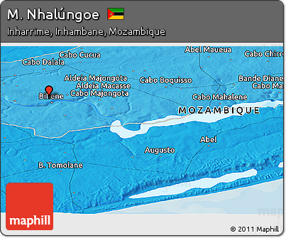 Political Panoramic Map of M. Nhalúngoe