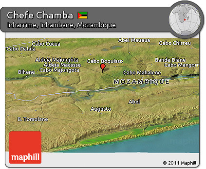 Satellite Panoramic Map of Chefe Chamba