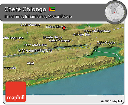 Satellite Panoramic Map of Chefe Chiongo